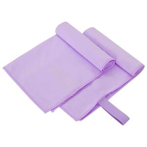 vidaXL Toalhas Esportivas 2 pcs Roxo 50 x 30 cm Poli&eacute;ster e poliamida