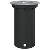 vidaXL Candeeiro de solo para exterior redondo alumínio fundido preto