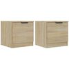 vidaXL Mesas de cabeceira 2 pcs 40x39x40 cm carvalho sonoma