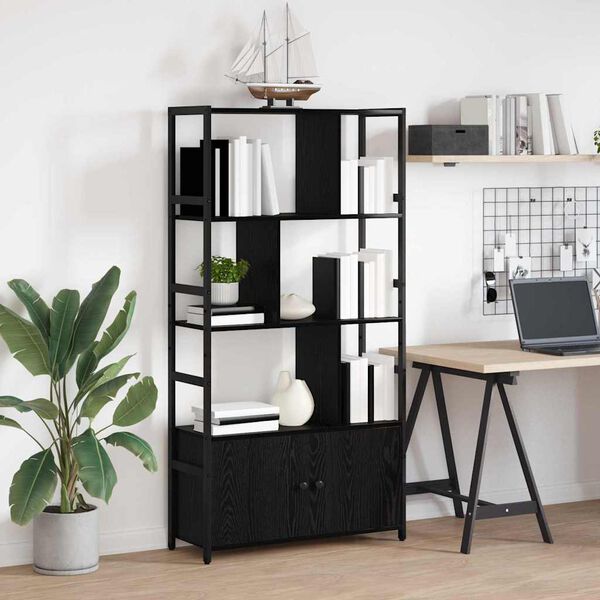 vidaXL Estante Carvalho Preto 80 x 30 x 155,5 cm Madeira processada