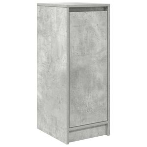 vidaXL Sapateira 29,5x34x76 cm derivados de madeira cinzento cimento