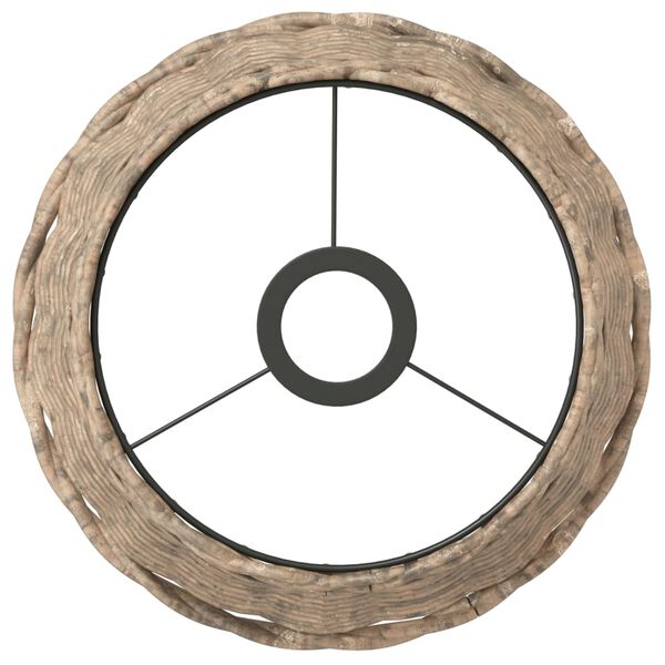 vidaXL Abajur de teto &Oslash;25x17 cm vime castanho
