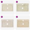 vidaXL Lavatório de parede 38x24x6,5 cm mármore cor creme