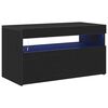 vidaXL Gabinete para TV 2 pcs Carvalho Preto 75 x 35 x 40 cm