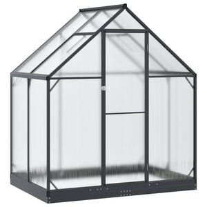 vidaXL Estufa de Jardim com porta Antracite 183,5 x 123 x 207 cm