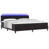 vidaXL Cama Box Spring LED com colch&atilde;o Preto 200 x 200 cm Veludo