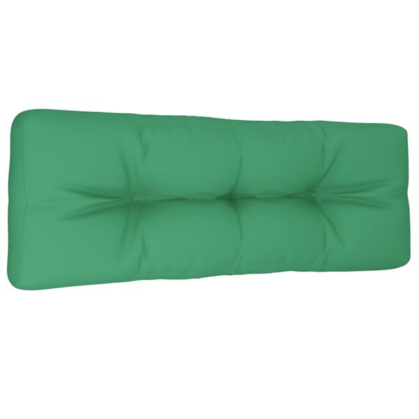 vidaXL Almofad&atilde;o para sof&aacute; de paletes 120x40x12 cm tecido verde
