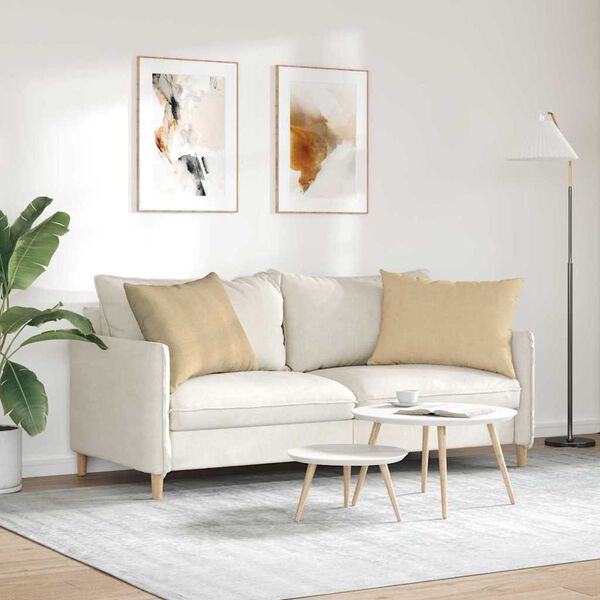 vidaXL Travesseiros de Sof&aacute; 2 pcs Cinza Verde 70 x 50 cm