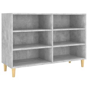 vidaXL Aparador 103,5x35x70 cm derivados de madeira cinzento cimento
