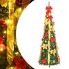 vidaXL &Aacute;rvore de Natal artificial pop-up c/ 50 luzes LED 120 cm verde