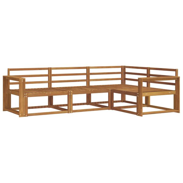 vidaXL Conjunto de Sof&aacute;s para Exterior 4 pcs Natural