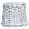 vidaXL Abajur em vime 25x17 cm branco