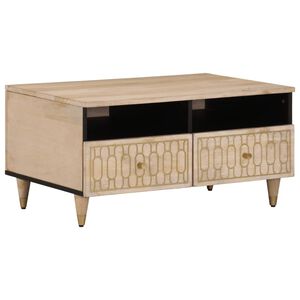 vidaXL Mesa de centro 80x54x40 cm madeira de mangueira maci&ccedil;a