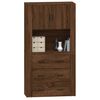 vidaXL Arm&aacute;rio alto derivados de madeira carvalho castanho