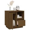 vidaXL Mesas de cabeceira 2 pcs 50x34x50 cm pinho maci&ccedil;o castanho-mel