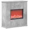 vidaXL Lareira el&eacute;trica Cimento 47 x 18 x 48 cm Derivados de madeira