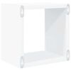 vidaXL Prateleiras parede forma de cubo 6 pcs 22x15x22cm branco/sonoma