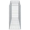 vidaXL Cestos gabi&atilde;o arqueados 13pcs 200x50x120/140 ferro galvanizado