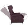 vidaXL Poltrona de massagens tecido roxo