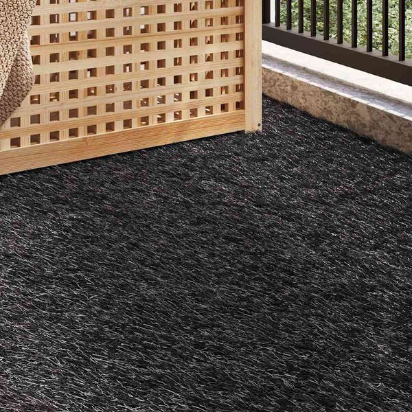 vidaXL Grama artificial Preto 500 x 100 x 3 cm Polipropileno