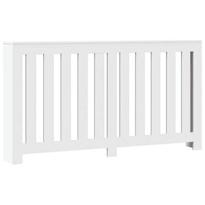 vidaXL Cobertura de radiador 149x20x82 cm derivados de madeira branco