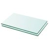 vidaXL Prateleiras 2 pcs 30x12 cm vidro transparente