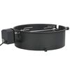vidaXL Conjunto espeto girat&oacute;rio para churrasqueira 47 cm preto