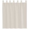 vidaXL Cortinas de voile com aba 2 pcs creme