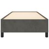 vidaXL Estrutura de cama sem colchão 100x200 cm veludo cinzento-escuro