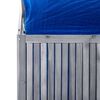 vidaXL Caixa de arrumação com treliça 99x55x160 cm acácia maciça cinza