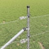 vidaXL Poste de Cerca Prateado 100 x 0,8 m (malha de 13 mm) Aço
