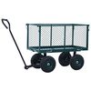 vidaXL Carrinho de m&atilde;o para jardim 350 kg verde