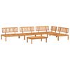 vidaXL 5 pcs conjunto de m&oacute;veis de paletes p/ jardim ac&aacute;cia maci&ccedil;a