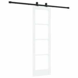 vidaXL Porta Deslizante ORKDAL Branco e Preto 61 x 198,5 cm