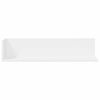 vidaXL Estantes de parede 2pcs 75x16,5x16,5cm derivados madeira branco