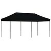 vidaXL Tenda de Festa Preto 292 x 580 x 315 cm Tecido Oxford