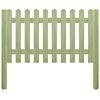 vidaXL Cerca de estacas impregnada em madeira de pinho 5,1 m 100 cm 6/9 cm