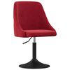 vidaXL Cadeira de jantar veludo vermelho tinto