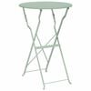 vidaXL Mesa de esplanada Verde menta claro &Oslash; 50 x 71 cm
