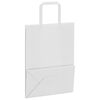 vidaXL Sacos de papel 50 unid com al&ccedil;as branco 21x11x28 cm