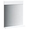 vidaXL Espelho WC c/ prateleira BERG 60x12x70 cm madeira maciça branco