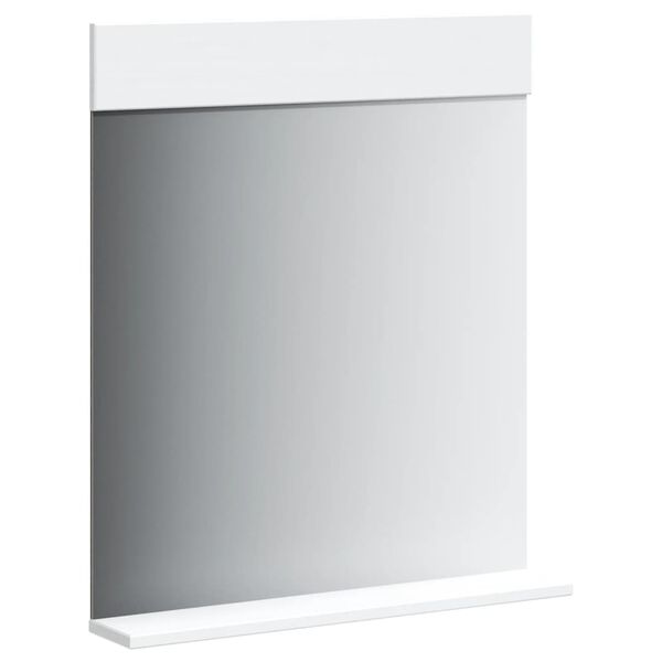 vidaXL Espelho WC c/ prateleira BERG 60x12x70 cm madeira maciça branco