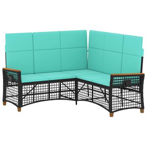 vidaXL Conjunto de Sof&aacute; Reclinado para Jardim 5-N&uacute;mero de lugares