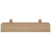 vidaXL Prateleiras de parede 2 pcs 40x15x4 cm madeira de teca maci&ccedil;a