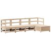 vidaXL 5 pcs conjunto de sof&aacute;s para jardim madeira de pinho maci&ccedil;a