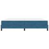 vidaXL Cama Box com colch&atilde;o Azul Escuro 200 x 220 cm tecido