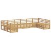 vidaXL Conjunto de Sof&aacute;s para Exterior 10 pcs Branco