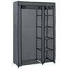 vidaXL Roupeiro dobr&aacute;vel 110x45x175 cm tecido cinzento