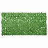 vidaXL Tela de varanda com folhas verdes 300x150 cm