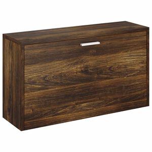 vidaXL Banco sapateira 80x24x45 cm derivados madeira carvalho fumado
